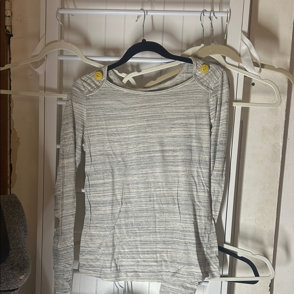 Elegant Heathered Long Sleeve Top